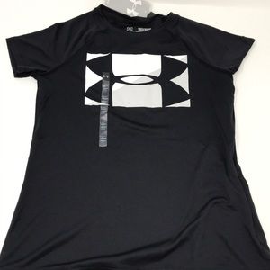 Under Armour Girls Big logo Short Sleeve T-Shirt